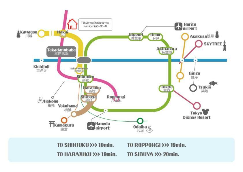 טוקיו Shinjuku 5-Room Family House מראה חיצוני תמונה